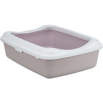 Trx. Cat Katzentoilette Classic Rand, flieder/weiß 37x15x48cm