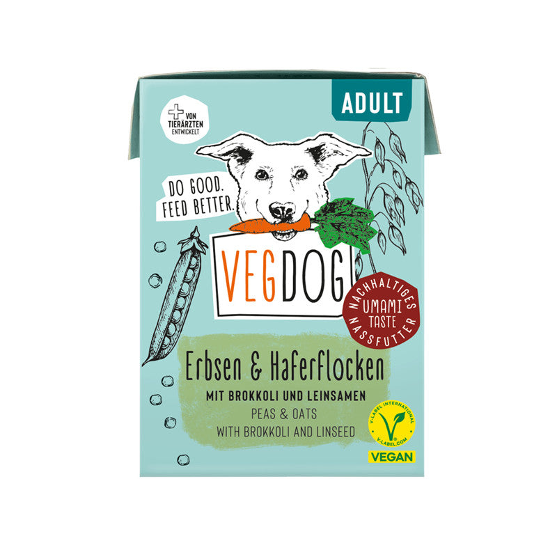VEGDOG ADULT Erbsen & Haferflocken 200 g