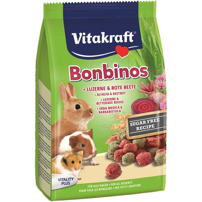 Vitakraft® Bonbinos® + Luzerne & Rote Beete für Nager 40 g