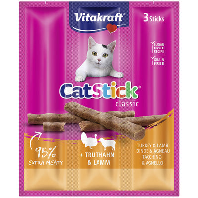 Vitakraft® Cat Stick® + Truthahn & Lamm 3 Stück