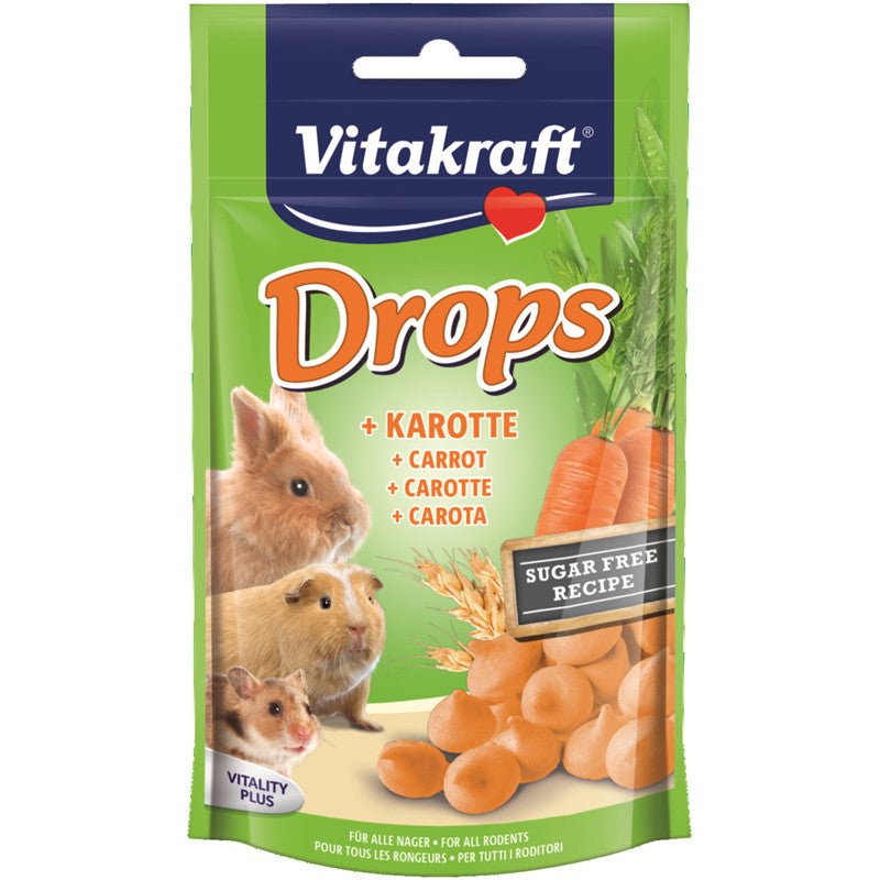 Vitakraft Drops Karotte für Zwergkaninchen 75 g