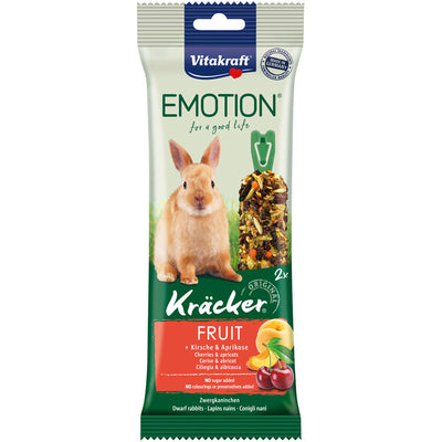 Vitakraft® Emotion® Kräcker® fruit + Kirsche & Aprikose für Zwergkaninchen 2 Stück