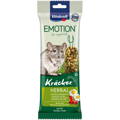 Vitakraft® Emotion® Kräcker® herbal + Kamille & Hagebutte für Chinchilla 2 Stück