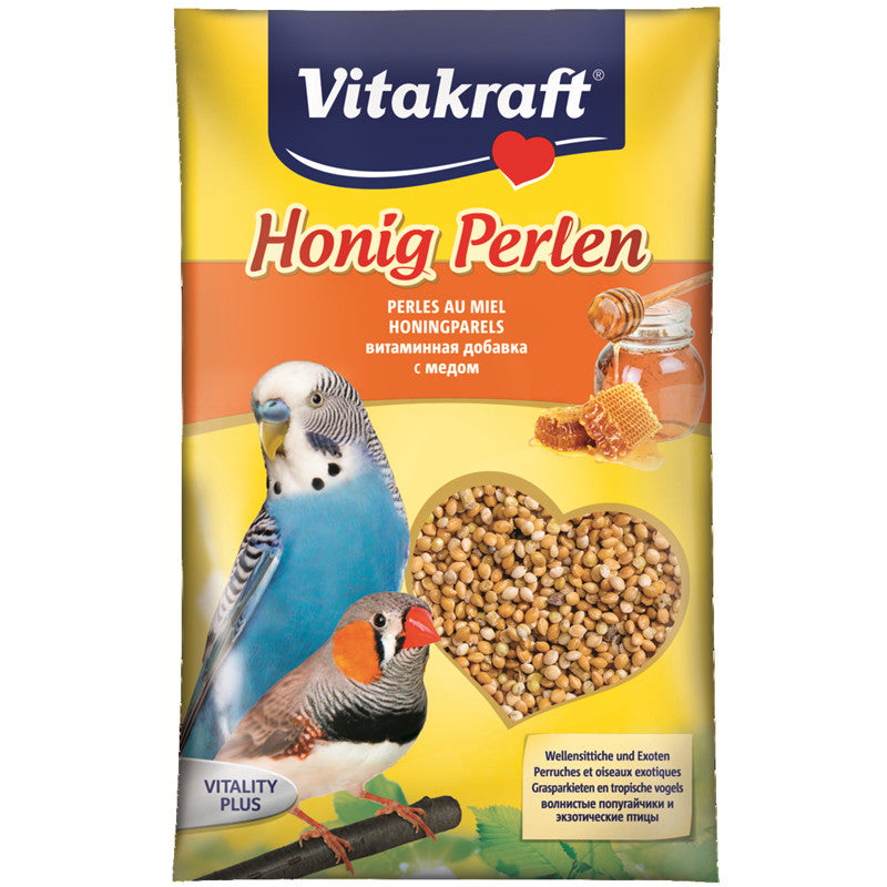 Vitakraft® Honig Perlen für Wellensittiche und Exoten 20 g