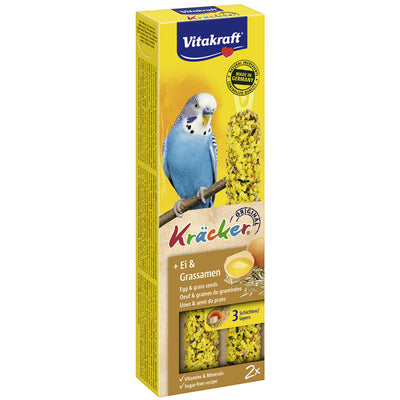 Vitakraft® Kräcker® Ei & Grassamen für Sittiche 2 Stück