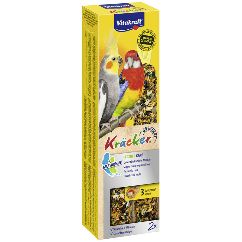 Vitakraft® Kräcker® Feather Care für Großsittiche 2 Stück