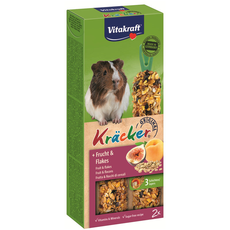Vitakraft Kräcker Frucht & Flakes für Meerschweinchen 112 g