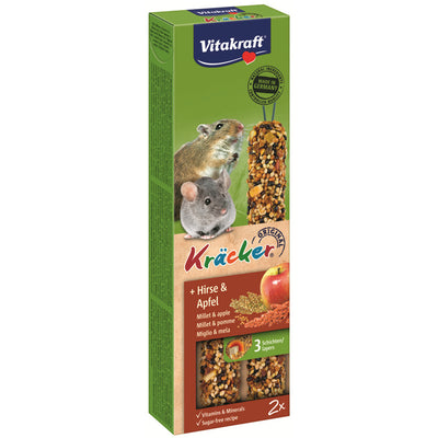 Vitakraft Kräcker Hirse & Apfel für kleine Nager 2er-Pack