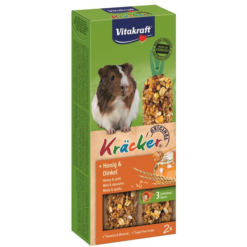 Vitakraft® Kräcker® Honig & Dinkel für Meerschweinchen 2 Stück