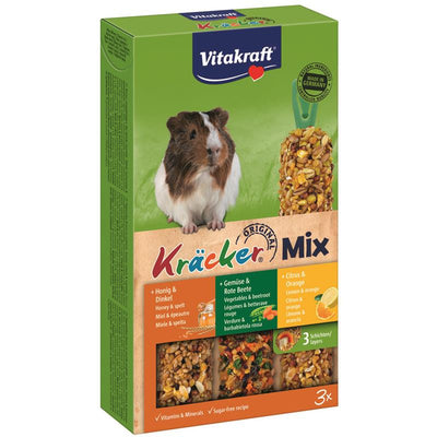 Vitakraft® Kräcker® Mix Citrus / Gemüse / Honig für Meerschweinchen 3 Stück