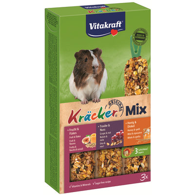 Vitakraft® Kräcker® Mix Honig / Nuss / Frucht für Meerschweinchen 3 Stück