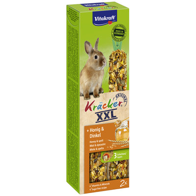 Vitakraft® Kräcker® XXL + Honig & Dinkel für Zwergkaninchen 2 Stück