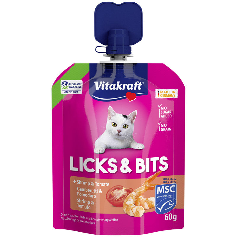 Vitakraft LICKS & BITS SHRIMP MSC 60 g