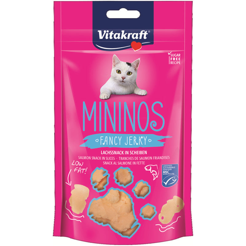 Vitakraft® MININOS Fancy Jerky Lachssnack in Scheiben 40 g