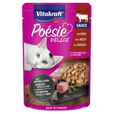 Vitakraft® Poésie® Délice mit Rind in Sauce 85 g