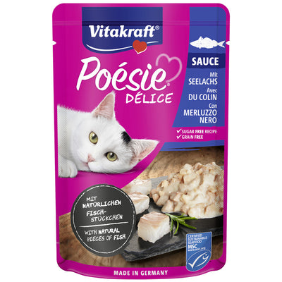 Vitakraft® Poésie® Délice mit Seelachs in Sauce 85 g