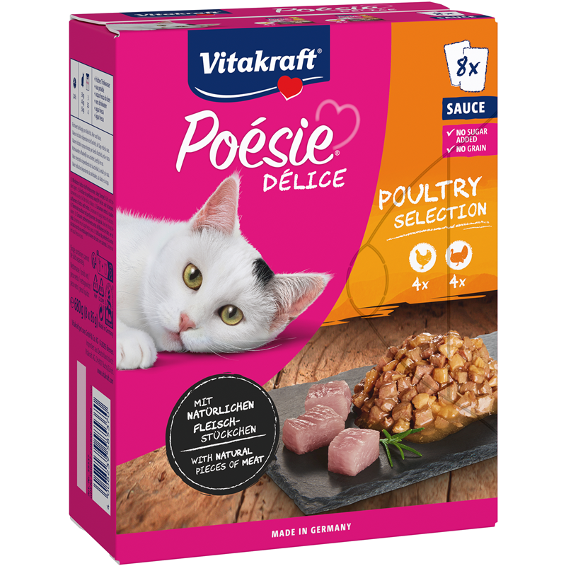 Vitakraft® Poésie® Délice Multipack Poultry Selection 8 x 85 g