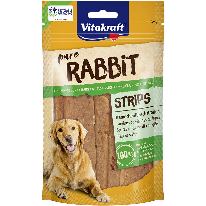 Vitakraft® pure RABBIT Kaninchenfleischstreifen 80 g