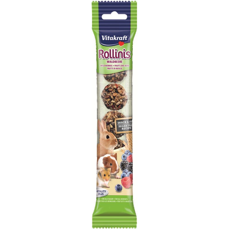 Vitakraft Rollinis Waldbeere für Zwergkaninchen 40 g