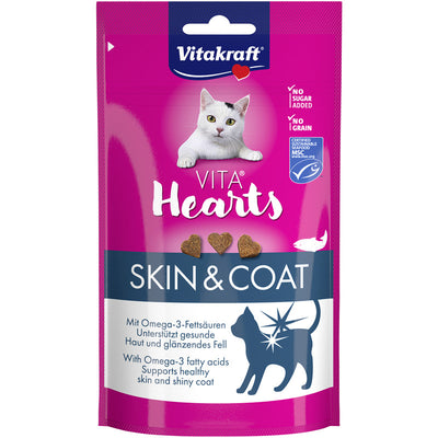 Vitakraft Vita Hearts SkinCoat Lachs MSC 40 g