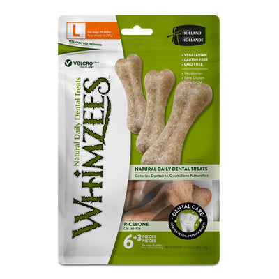 Whimzees Dog Snack Ricebone/Reisknochen M/L 360 g