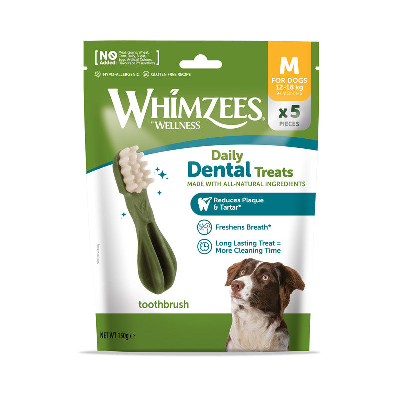 Whimzees Dog Snack Trial Pack Zahnbürste M