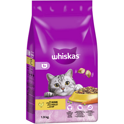 WHISKAS® (1+ Jahre) mit Huhn 1,9 kg