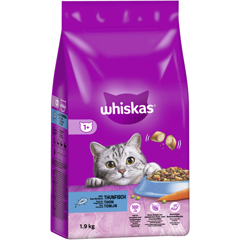 WHISKAS® 1+ Jahre mit Thunfisch 1,9 kg