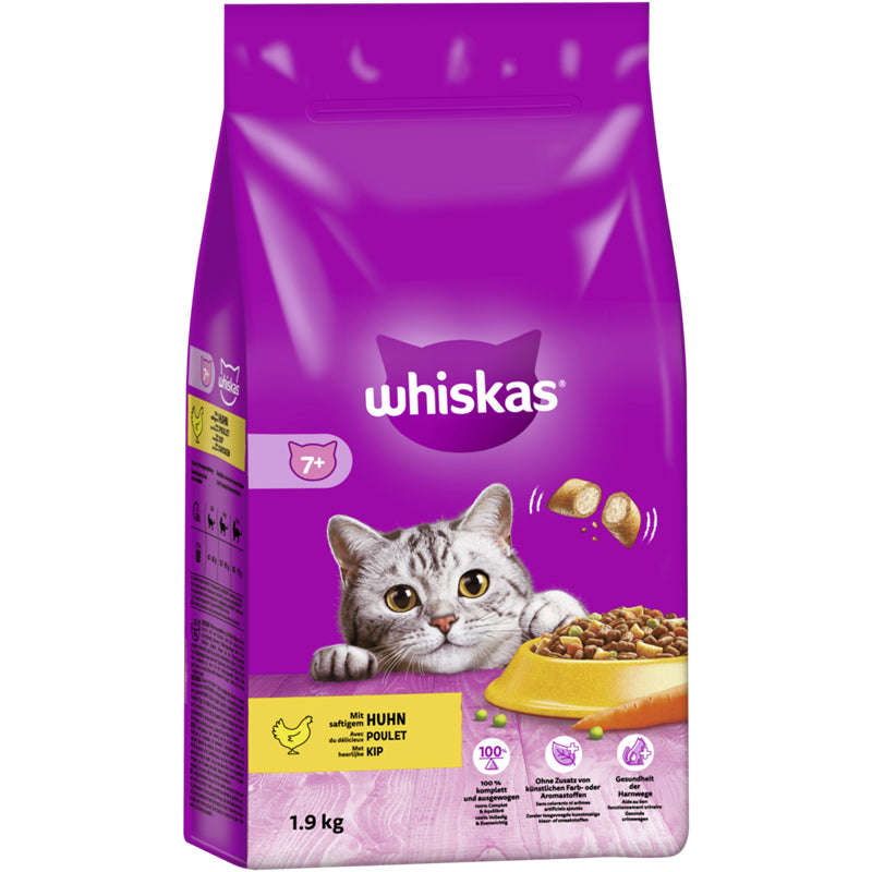 WHISKAS® (7+ Jahre) mit Huhn 1,9 kg