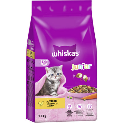 WHISKAS® Junior (2-12 Monate) mit Huhn 1,9 kg