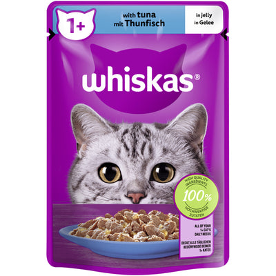 WHISKAS® Portionsbeutel 1+ mit Thunfisch in Gelee  85g