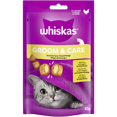 WHISKAS® Snack Groom & Care mit Huhn 45 g