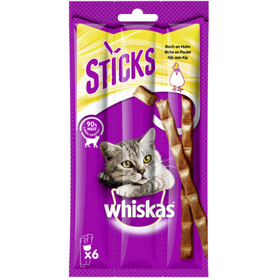 WHISKAS® Sticks Reich an Huhn 6 Stück