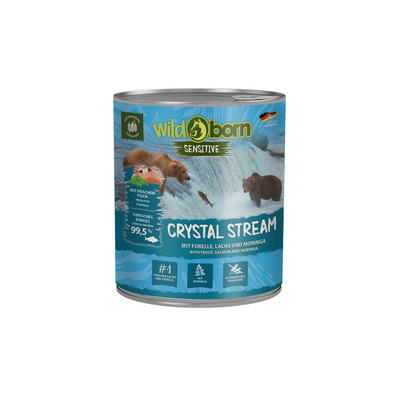 Wildborn Crystal Stream Hunde Nassfutter mit Lachs & Forelle 800 g