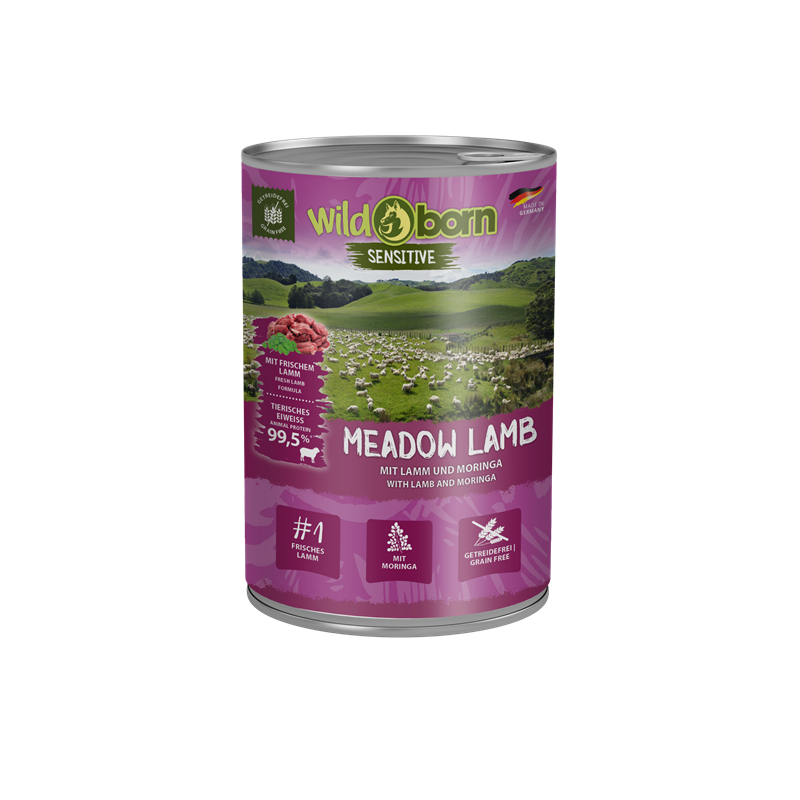 Wildborn Meadow Lamb Hunde Nassfutter mit Lamm 400 g