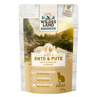 Wildes Land Ente und Pute mit Cranberries 100 g