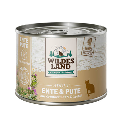 Wildes Land Ente und Pute mit Cranberries 200 g