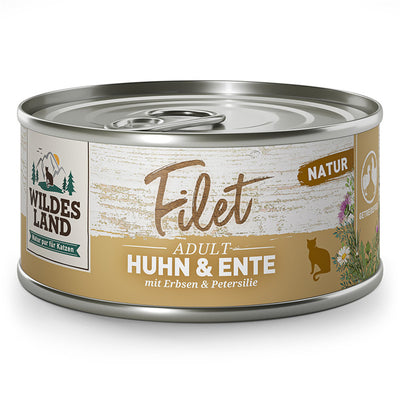 Wildes Land Filet Huhn & Ente mit Erbsen 80 g