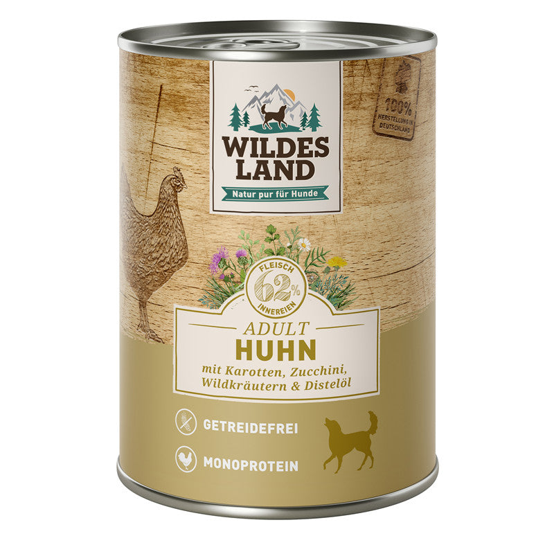 Wildes Land Huhn mit Karotte & Zucchini 400 g