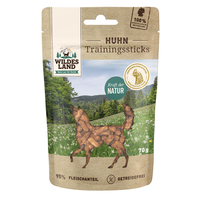 Wildes Land Huhn Trainingssticks 70 g