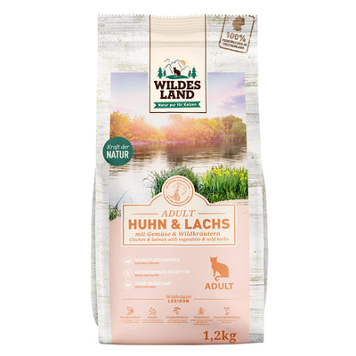 Wildes Land Huhn und Lachs mit Gartengemüse 1,2 kg