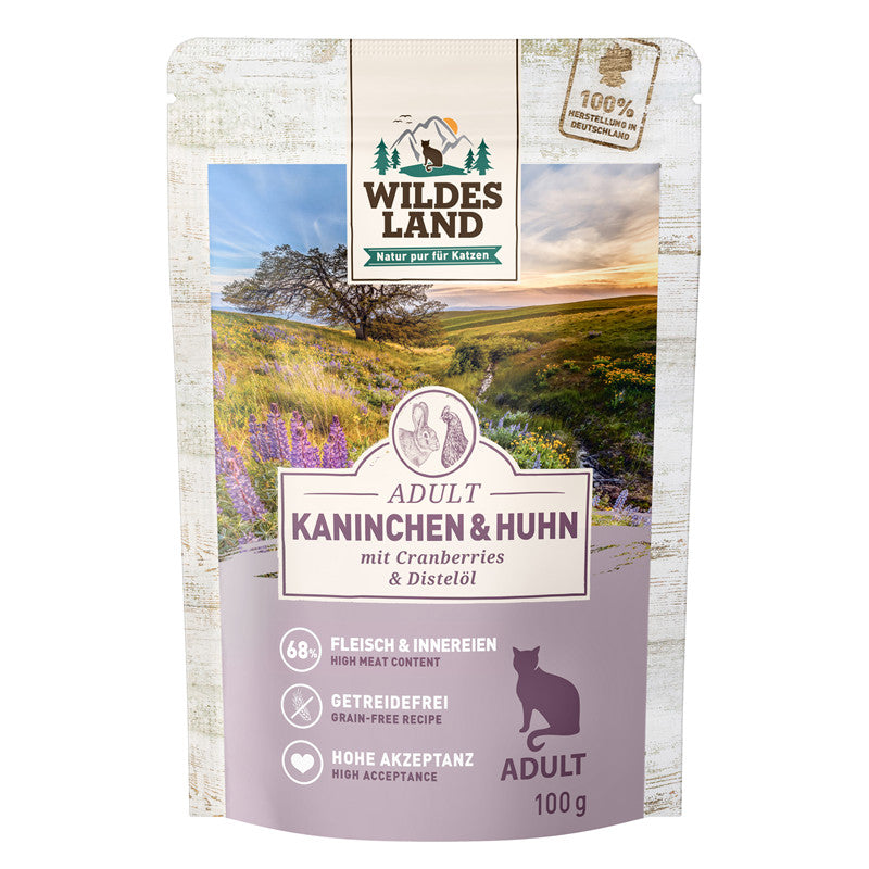 Wildes Land Kaninchen & Huhn mit Cranberries 100 g