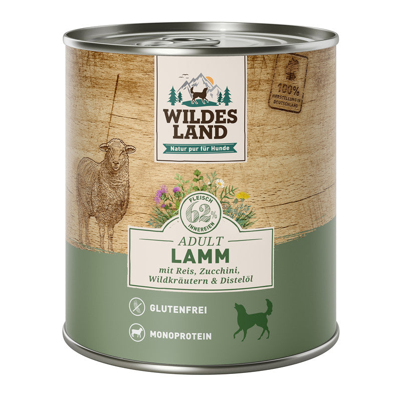 Wildes Land Lamm mit Reis 800 g