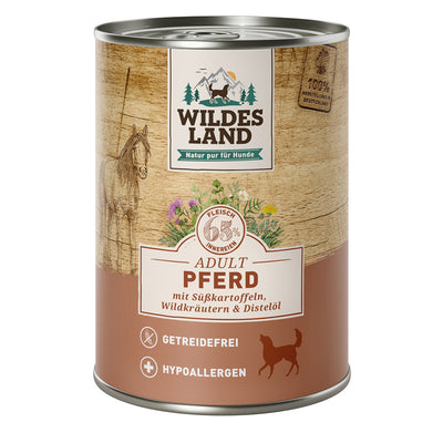 Wildes Land Pferd mit Süßkartoffeln 400 g