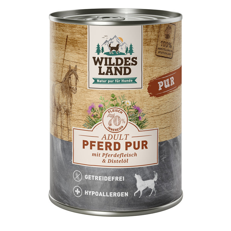 Wildes Land Pferd PUR mit Distelöl 400 g