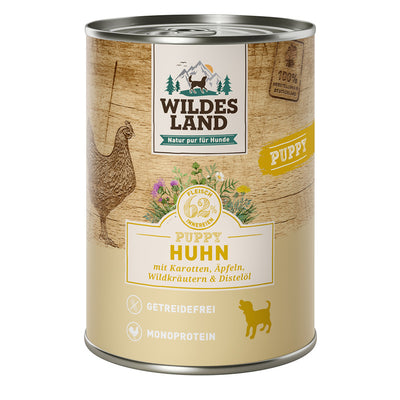 Wildes Land Puppy Huhn Karotten & Äpfeln 400 g