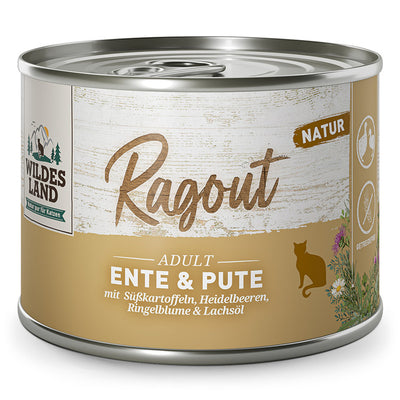 Wildes Land Ragout Ente & Pute mit Süßkartoffeln 180 g