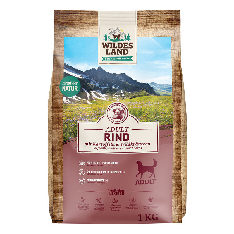 Wildes Land Rind mit Kartoffeln 1 kg