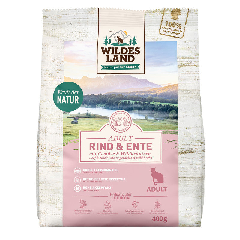 Wildes Land Rind und Ente mit Gartengemüse 400 g