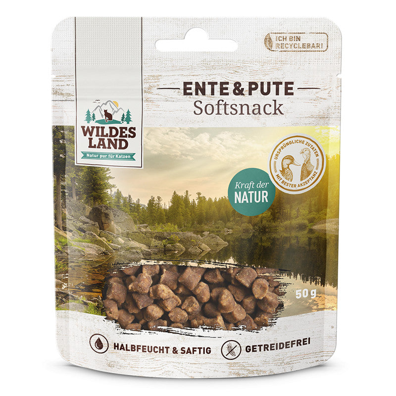 Wildes Land Softsnack Ente & Pute 50 g